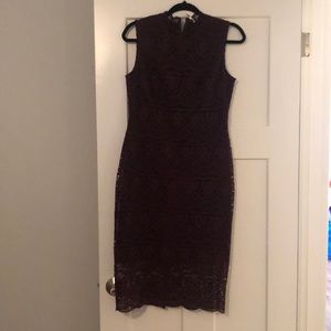 Dark purple lace Shoshanna formal/cocktail dress
